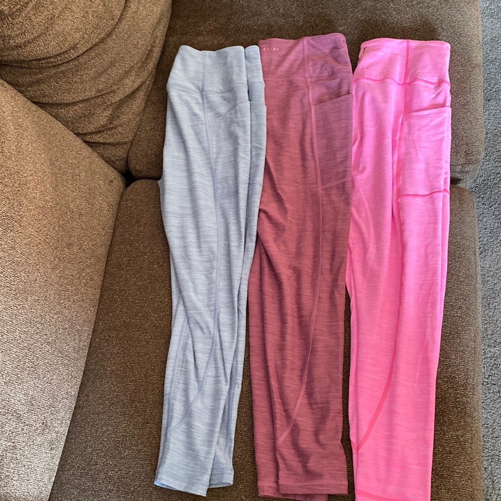 VS leggings. Middle size 12, others size 10. Will separate. $25 for all.